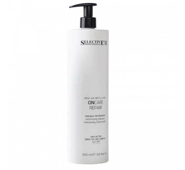 SELECTIVE ON CARE REPAIR SHAMPOO ВЪЗСТАНОВЯВАЩ ШАМПОАН ЗА УВРЕДЕНА И НАКЪСАНА КОСА 1000ml